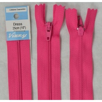 Vizzy Dress Zip, 25cm Colour 94 HOT PINK