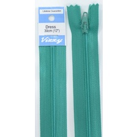 Vizzy Dress Zip, 30cm Colour 112 SEA MIST, A Quality Brand Name Zipper
