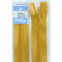 Vizzy Dress Zip, 30cm Colour 113 OLD GOLD