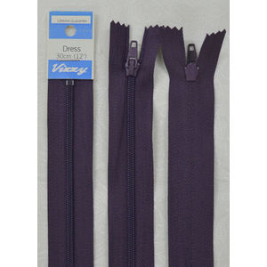 Vizzy Dress Zip, 30cm Colour 37 BLUEBERRY