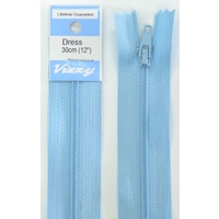 Vizzy Dress Zip, 30cm Colour 52 CORNFLOWER BLUE, A Quality Brand Name Zipper
