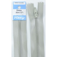 Vizzy Dress Zip, 30cm Colour 60 SILVER
