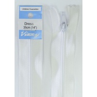 Vizzy Dress Zip, 35cm Colour 01 WHITE