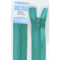 Vizzy Dress Zip, 35cm Colour 112 SEA MIST, A Quality Brand Name Zipper