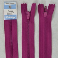 Vizzy Dress Zip, 35cm Colour 123 GARDEN ROSE