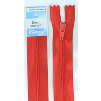 Vizzy Dress Zip, 35cm Colour 31 RED