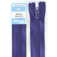 Vizzy Dress Zip, 35cm Colour 38 DEEP PURPLE