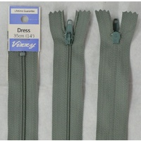 Vizzy Dress Zip, 35cm Colour 49 LIGHT STEEL