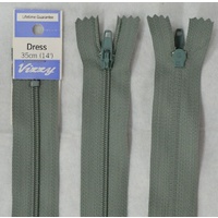 Vizzy Dress Zip, 35cm Colour 49 LIGHT STEEL