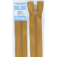 Vizzy Dress Zip, 40cm Colour 09 SUEDE, A Quality Brand Name Zipper