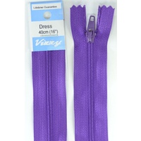 Vizzy Dress Zip, 40cm Colour 109 PURPLE