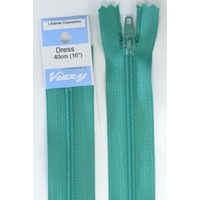 Vizzy Dress Zip, 40cm Colour 112 SEA MIST, A Quality Brand Name Zipper