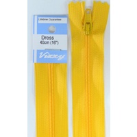 Vizzy Dress Zip, 40cm Colour 19 WA GOLD, A Quality Brand Name Zipper