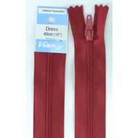 Vizzy Dress Zip, 40cm Colour 33 WINE