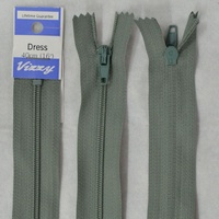 Vizzy Dress Zip, 40cm Colour 49 LIGHT STEEL