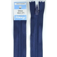 Vizzy Dress Zip, 40cm Colour 58 NAVY