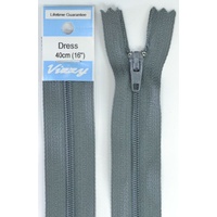 Vizzy Dress Zip, 40cm Colour 62 GREY