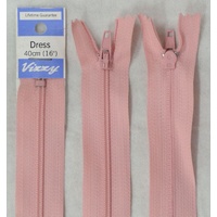Vizzy Dress Zip, 40cm Colour 90 DUSTY PINK