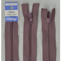 Vizzy Dress Zip, 40cm Colour 92 GRAPE