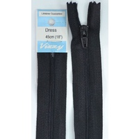 Vizzy Dress Zip, 45cm Colour 02 BLACK