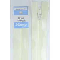 Vizzy Dress Zip, 45cm Colour 05 CREAM