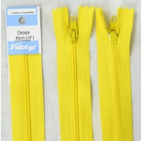 Vizzy Dress Zip, 45cm Colour 20 YELLOW