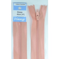 Vizzy Dress Zip, 45cm Colour 22 APRICOT