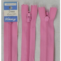 Vizzy Dress Zip, 45cm Colour 28 LOLLY PINK