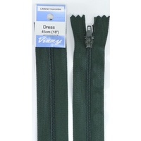 Vizzy Dress Zip, 45cm Colour 46 HUNTER GREEN