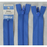 Vizzy Dress Zip, 45cm Colour 54 SAX BLUE