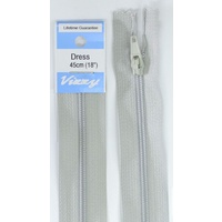 Vizzy Dress Zip, 45cm Colour 60 SILVER GREY