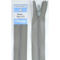 Vizzy Dress Zip, 45cm Colour 61 PEARL GREY