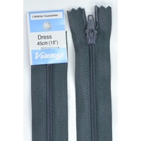 Vizzy Dress Zip, 45cm Colour 63 CHARCOAL