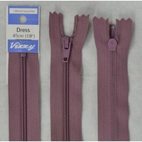 Vizzy Dress Zip, 45cm Colour 92 GRAPE
