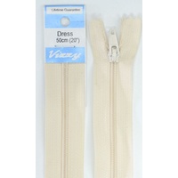 Vizzy Dress Zip, 50cm Colour 03 LINEN