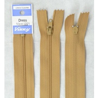 Vizzy Dress Zip, 50cm Colour 08 FAWN