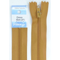 Vizzy Dress Zip, 50cm Colour 09 SUEDE, A Quality Brand Name Zipper