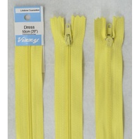 Vizzy Dress Zip, 50cm Colour 21 MAIZE, A Quality Brand Name Zipper