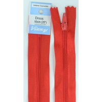 Vizzy Dress Zip, 50cm Colour 31 RED