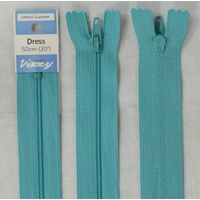 Vizzy Dress Zip, 50cm Colour 42 TURQUOISE