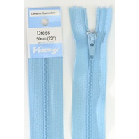 Vizzy Dress Zip, 50cm Colour 52 CORNFLOWER BLUE