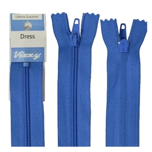 Vizzy Dress Zip, 50cm Colour 54 SAX BLUE