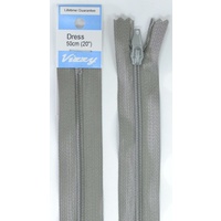 Vizzy Dress Zip, 50cm Colour 61 PEARL GREY