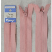 Vizzy Dress Zip, 50cm Colour 90 DUSTY PINK