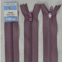 Vizzy Dress Zip, 50cm Colour 92 GRAPE