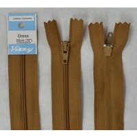 Vizzy Dress Zip, 50cm Colour 95 KHAKI