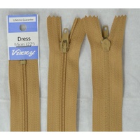 Vizzy Dress Zip, 55cm Colour 08 FAWN