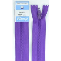 Vizzy Dress Zip, 55cm Colour 109 PURPLE