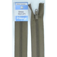 Vizzy Dress Zip, 55cm Colour 12 CHESTNUT