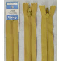 Vizzy Dress Zip, 55cm Colour 18 MUSTARD